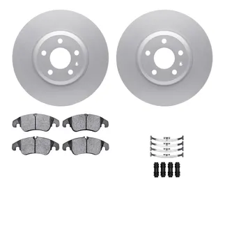 R1 Concepts WDUH1-73140 Carbon Series Brake Rotors W/ 5000 Oep Brake Pads & Hdw